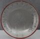 Estate - Antique Frosted Glass Bowl Cut To Clear With Cranberry Flash Ribbed Rim Bowls photo 9