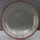 Estate - Antique Frosted Glass Bowl Cut To Clear With Cranberry Flash Ribbed Rim Bowls photo 1
