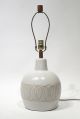 Martz Ceramic Lamp W/ Incised Circular Sgraffito Decoration Mid-Century Modernism photo 1