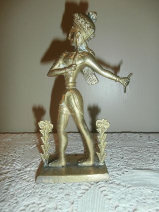 Vintage Mid Century Eames Hollywood Regency Brass Greek - Roman Warrior Statue photo