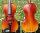 Good Antique Czech Violin By Karel Goll,  Brno.  Colourful & Strong Tone String photo 1