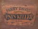 Antique 19th C Perry Davis Pain Killer Lithographed Tin Sign Other Antique Apothecary photo 1