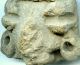 Pre - Columbian Early Colima Clay Figure Head,  Ca; 200 Bc - 100 Ad The Americas photo 2