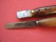 Antique Two Early Knives Leather,  Sailmakers D.  Harrington Other Maritime Antiques photo 3