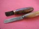 Antique Two Early Knives Leather,  Sailmakers D.  Harrington Other Maritime Antiques photo 4