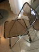 Plia Anonima Castelli Italy Lucite Mid Century Folding Chrome Lexan Chairs 3 Mid-Century Modernism photo 11