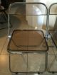 Plia Anonima Castelli Italy Lucite Mid Century Folding Chrome Lexan Chairs 3 Mid-Century Modernism photo 2