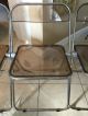 Plia Anonima Castelli Italy Lucite Mid Century Folding Chrome Lexan Chairs 3 Mid-Century Modernism photo 3