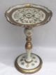 Vintage Florentine Italian Side Table Stand Pedestal Wood White Gold Italy Post-1950 photo 1