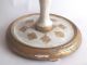 Vintage Florentine Italian Side Table Stand Pedestal Wood White Gold Italy Post-1950 photo 3