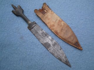 Antique Somali Billao Dagger African Tribal Knife Machete Sword Ethnographic Old photo