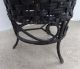 Lovely Antique Black Wrought Iron Umbrella Cane Stand W Wicker Shabby Paint 1900-1950 photo 4