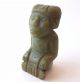 Antique Pre Columbian Jade Green Figurine - Mayan Aztec Zapotec Olmec - Statue - Stone The Americas photo 1