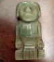 Antique Pre Columbian Jade Green Figurine - Mayan Aztec Zapotec Olmec - Statue - Stone The Americas photo 2