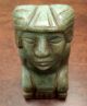Antique Pre Columbian Jade Green Figurine - Mayan Aztec Zapotec Olmec - Statue - Stone The Americas photo 3