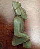 Antique Pre Columbian Jade Green Figurine - Mayan Aztec Zapotec Olmec - Statue - Stone The Americas photo 4