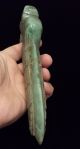 Jade Serpent Ax God - Mesoamerican Statue - Antique Pre Columbian Artifact - Jade The Americas photo 3