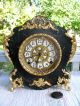 1897 - 1912 Ingraham Marbleite No.  2 Black Mantle Clock,  Restored,  Cathedral Gong Clocks photo 2