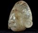 Crystal Mayan Face Pendant - Mesoamerican Statue - Antique Pre Columbian Artifacts The Americas photo 4
