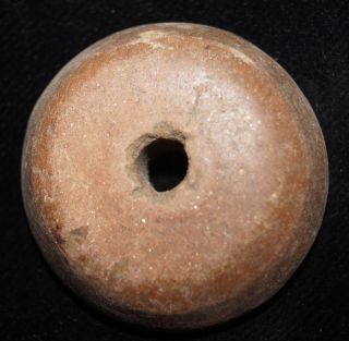 Pre - Columbian Aztec Spindle Whorl 100 Bc - 500 Ad Teotihuacan photo
