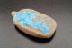 Egyptian Blue Glazed Faience Amulet Cartouche Pendant Egyptian photo 1