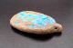 Egyptian Blue Glazed Faience Amulet Cartouche Pendant Egyptian photo 2