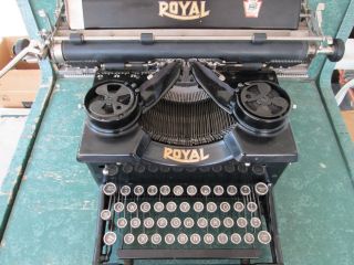 Antique Royal Standard Typewriter Cast Iron,  Glass Keys; Very photo
