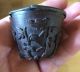 Antique Chinese Carved Wood Cup Signed Other Chinese Antiques photo 6