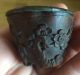 Antique Chinese Carved Wood Cup Signed Other Chinese Antiques photo 7
