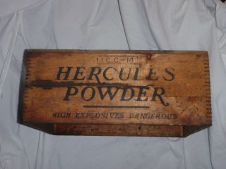 Vintage Hercules Powder Dynamite Crate High Explosives Crate Blasting Mining photo