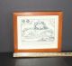 Repro Antique Map By Montanus In Endangered Bermuda Cedar Handmade Frame C1970 Other Antique Woodenware photo 1