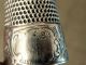 Antique Victorian Sterling Sewing Thimble Mountain Lodge Scene On Thimble Thimbles photo 2