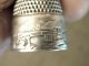 Antique Victorian Sterling Sewing Thimble Mountain Lodge Scene On Thimble Thimbles photo 3