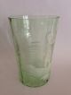 Antique Late 1800 ' S Green Mary Gregory Tumbler Glass Girl With Flowers Stemware photo 2