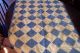 Early Antique Primitive Blue And Cream Child ' S Quilt Hand Sewn Primitives photo 1