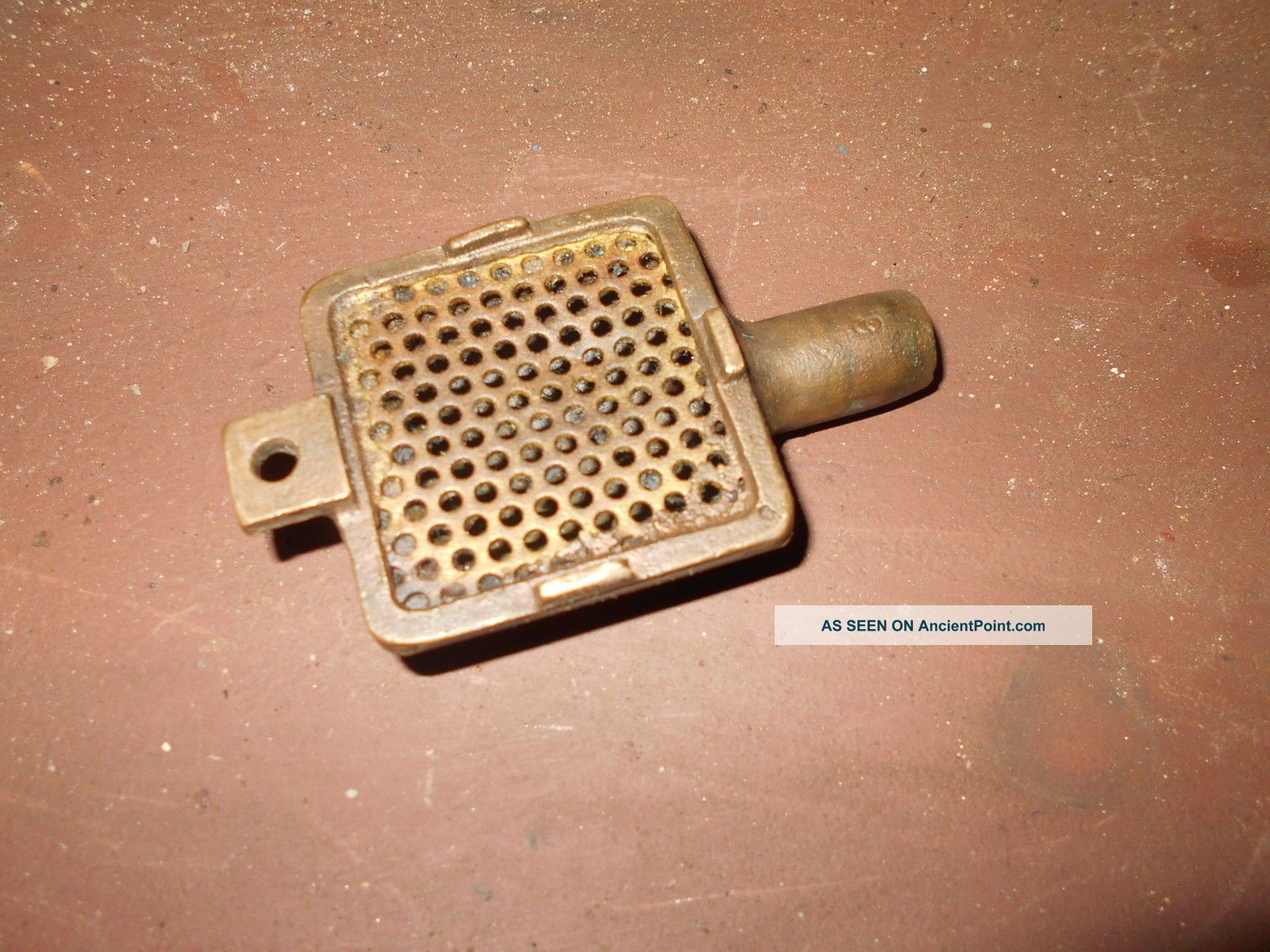 Antique Brass Early Boat Bilge Pump Floor Suction Strainer Marine Engine