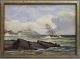 Small 1902 Antique W.  Reid Seascape Maritime Ship Rescue Watercolor Painting Other Maritime Antiques photo 1