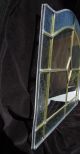 Frosted Stained Glass Window Pane Prismatic Bevel Cut Diamond Center Glass 1940-Now photo 8
