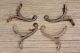 4 Single Coat Hooks 2” Vintage 1850 ' S Farm School House Wardrobe Old Rustic Iron Hooks & Brackets photo 2