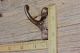 4 Single Coat Hooks 2” Vintage 1850 ' S Farm School House Wardrobe Old Rustic Iron Hooks & Brackets photo 5
