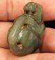 Jade Jaguar Effigy - Mesoamerican Statue - Antique Pre Columbian Artifacts The Americas photo 6