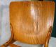Antique Oak Wood Dining Chair Carved Back Wood Seat 1900-1950 photo 10