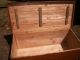 Vintage Cedar Hope Chest Very Early With Metal Straps 1900-1950 photo 4