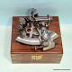 Antique Nautical Brass Sextant German Marine Sextant With Wooden Box Sextants photo 3