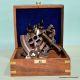 Antique Nautical Brass Sextant German Marine Sextant With Wooden Box Sextants photo 7