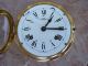 Vintage Brass Marine Ship Clock Wempe Chronometerwerke Hamburg Germany Clocks photo 2