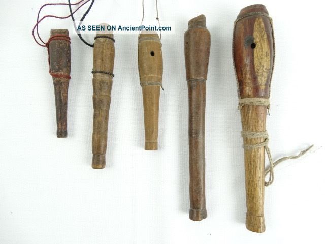 5 Flute Feku Traditional Handcarved Musical Instrument West Timor Indonesian Musical Instruments (Pre-1930) photo
