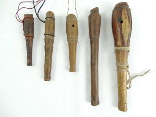 5 Flute Feku Traditional Handcarved Musical Instrument West Timor Indonesian photo
