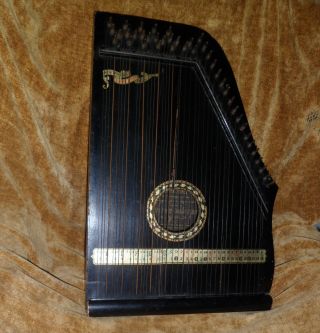 Antique Guitar Menzenhauer Zither Autoharp Pat May 29th 1894 Model 2 1/2 photo