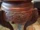 Antique Chinese/japanese Urn Stands,  Carved Hardwood Tables photo 1